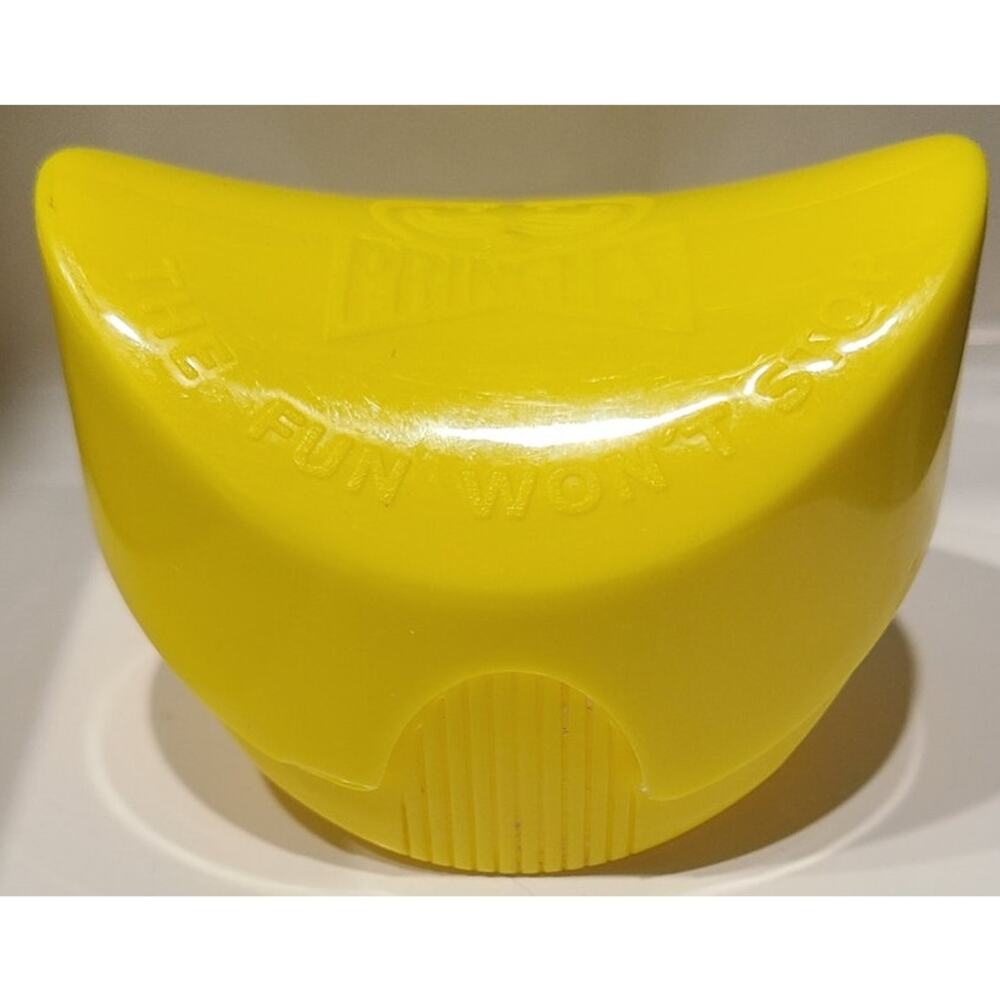 Vintage Pringles Chips Snack Container Yellow Retro 1990s Once You Pop Fun Y2K